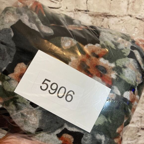 NY Collection Babydoll Sweater Dress Womens 1X Gray Rose Floral Flared Sleeve - Picture 2 of 16